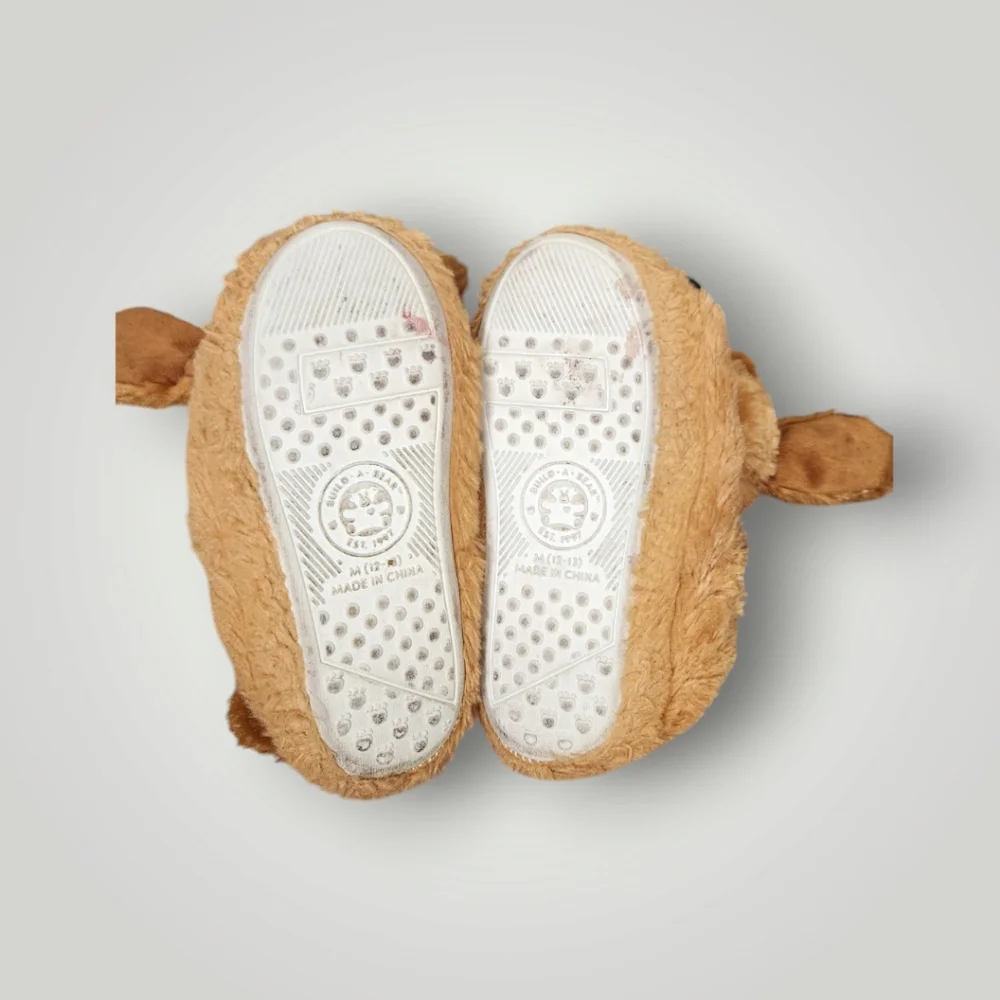 Build A Bear Workshop Puppy Dog Kid Children Slippers Size 12-13